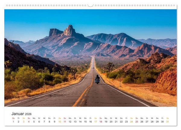 Produktbild: Zeitreise auf Asphalt (hochwertiger Premium Wandkalender 2026 DIN A2 quer), Kunstdruck in Hochglanz