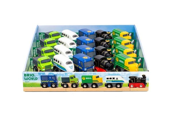 Produktbild: BRIO World - Mini-Z&uuml;ge & -Fahrzeuge in VKK mit VE 20