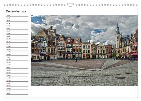 Produktbild: Belgium in pictures (Wall Calendar 2026 DIN A3 landscape), CALVENDO 12 Month Wall Calendar