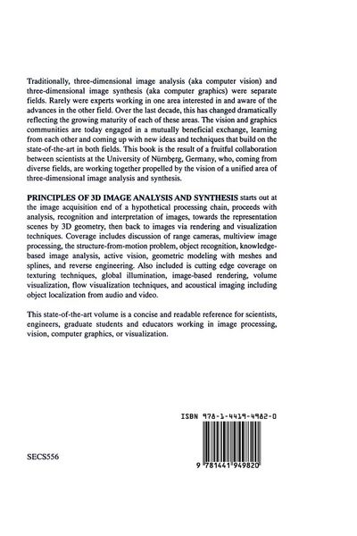 Produktbild: Principles of 3D Image Analysis and Synthesis