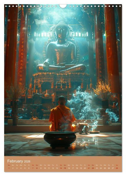 Produktbild: Zen in Orange (Wall Calendar 2026 DIN A3 portrait), CALVENDO 12 Month Wall Calendar