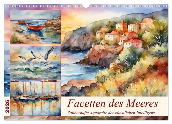 Produktbild: Facetten des Meeres (Wandkalender 2026 DIN A3 quer), CALVENDO Monatskalender