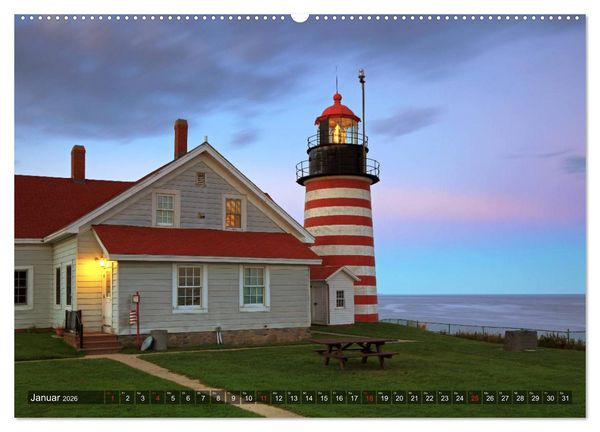 Produktbild: Neuengland - Von Rhode Island bis Maine (Wandkalender 2026 DIN A2 quer), CALVENDO Monatskalender