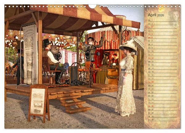 Produktbild: Steampunk Carnival (Wandkalender 2026 DIN A3 quer), CALVENDO Monatskalender