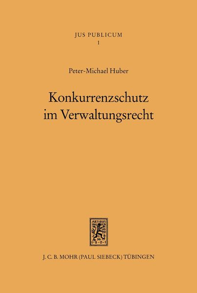 Produktbild: Konkurrenzschutz im Verwaltungsrecht