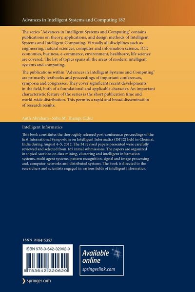 Produktbild: Intelligent Informatics