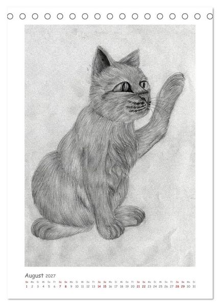 Produktbild: Die Sprache der Augen: Die Seele von Hund und Katze in handgemalten Portr&auml;ts (Tischkalender 2027 DIN A5 hoch), CALVENDO Monatskalender