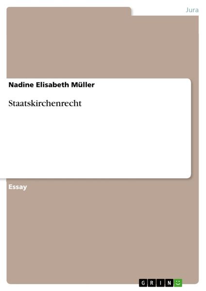 Produktbild: Staatskirchenrecht