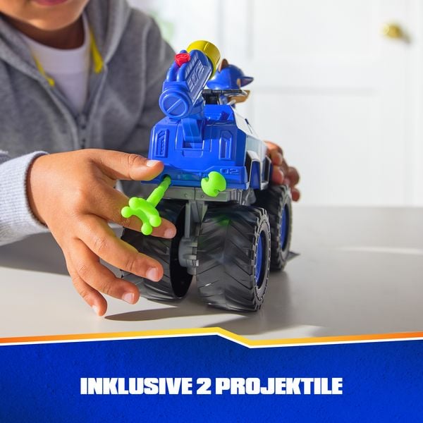 Produktbild: PAW Patrol Rescue Wheels - Chases Monstertruck Fahrzeug mit Geschoss-Abwurf und Chase Hundefigur, Spielzeug f&uuml;r Kinder ab 3 Jahren