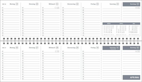 Produktbild: times&more Petrol Wochenquerplaner 2027