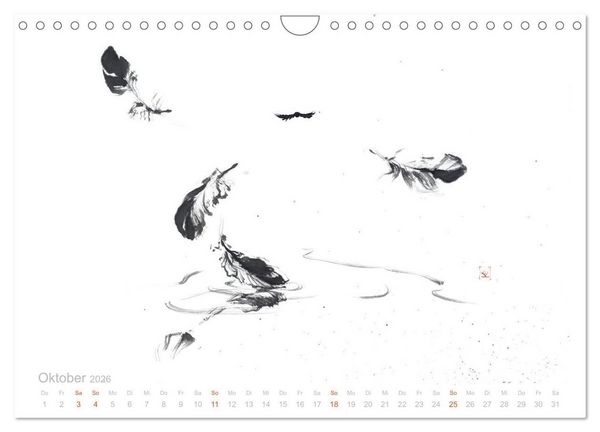 Produktbild: Simply Black and White/ Einfach Schwarz und Weiss - Kunst (Wandkalender 2026 DIN A4 quer), CALVENDO Monatskalender