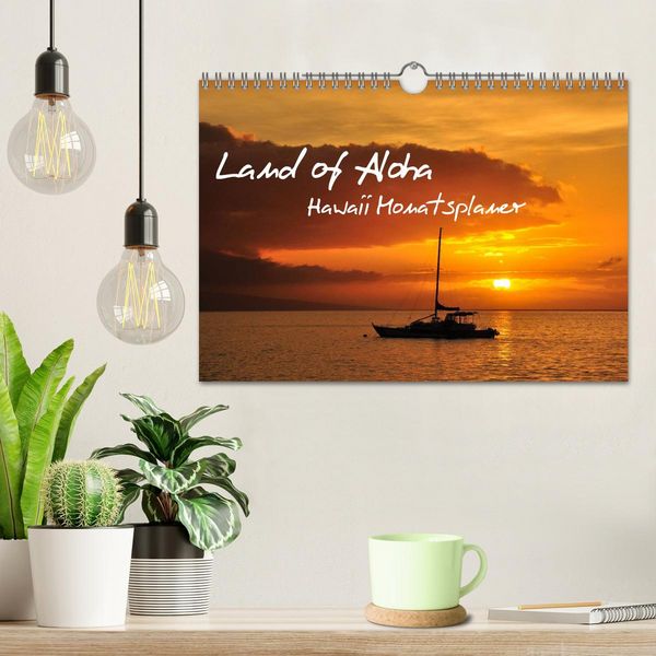 Produktbild: Land of Aloha - Hawaii Monatsplaner (Wandkalender 2026 DIN A4 quer), CALVENDO Monatskalender
