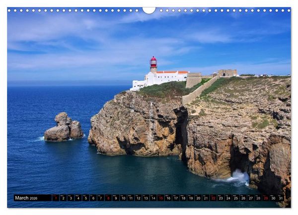 Produktbild: Algarve - The most beautiful European coast (Wall Calendar 2026 DIN A3 landscape), CALVENDO 12 Month Wall Calendar