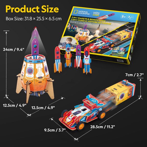 Produktbild: 2in1 Rakete & Rennwagen