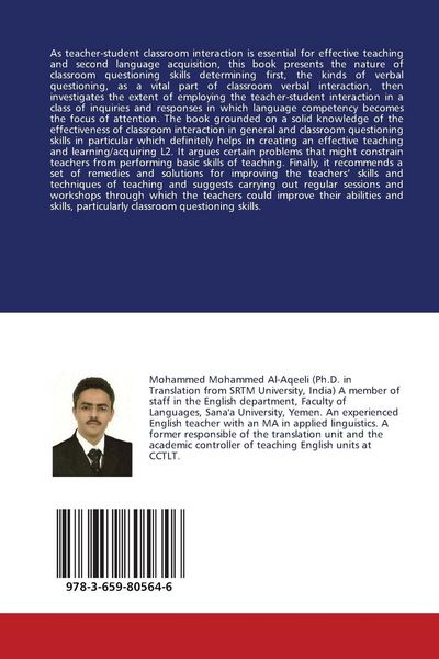 Produktbild: The Use of Classroom Questioning Skills in English Teaching