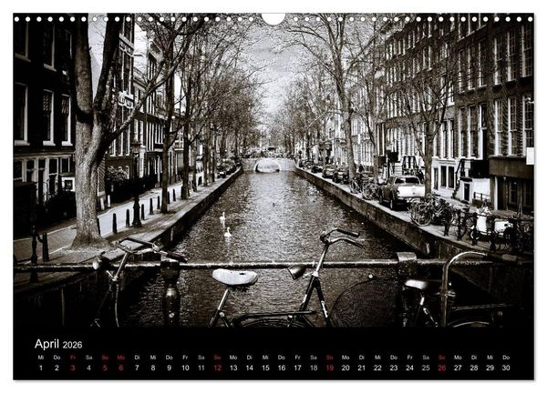 Produktbild: Amsterdam 2026 (Wandkalender 2026 DIN A3 quer), CALVENDO Monatskalender