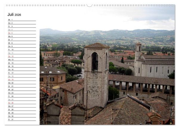 Produktbild: Camino di Assisi - Franziskusweg (Wandkalender 2026 DIN A2 quer), CALVENDO Monatskalender