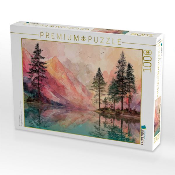 Produktbild: CALVENDO Puzzle Farbspiel der Berge | 1000 Teile Lege-Gr&ouml;&szlig;e 64x48cm Foto-Puzzle f&uuml;r gl&uuml;ckliche Stunden