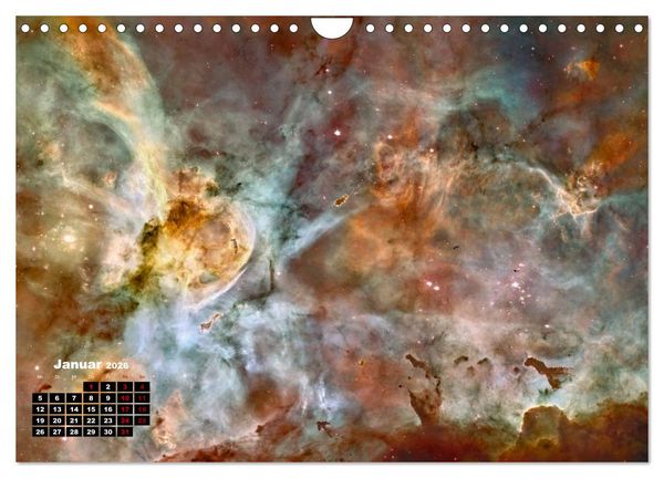 Produktbild: Hubble - 35 Jahre atemberaubende Aufnahmen (Wandkalender 2026 DIN A4 quer), CALVENDO Monatskalender