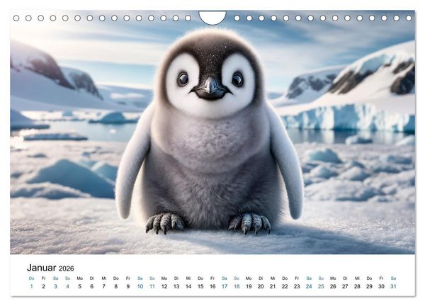 Produktbild: Baby-Tiere (Wandkalender 2026 DIN A4 quer), CALVENDO Monatskalender