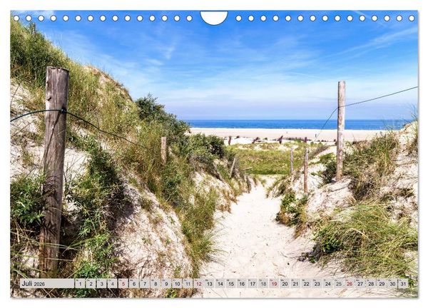 Produktbild: BORKUM Trauminsel in der Nordsee (Wandkalender 2026 DIN A4 quer), CALVENDO Monatskalender