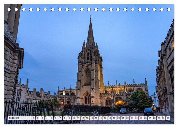 Produktbild: England - Oxford (Tischkalender 2026 DIN A5 quer), CALVENDO Monatskalender