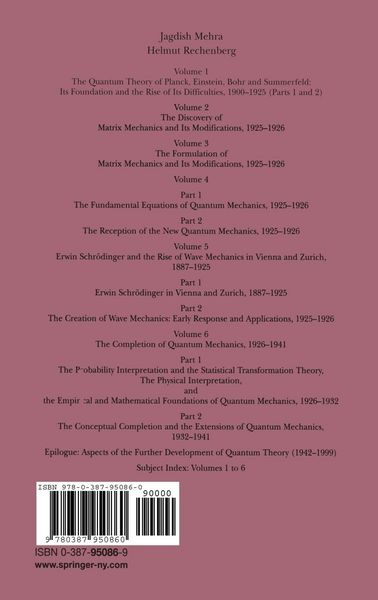 Produktbild: The Conceptual Completion and Extensions of Quantum Mechanics 1932-1941. Epilogue: Aspects of the Further Development of Quantum Theory 1942-1999