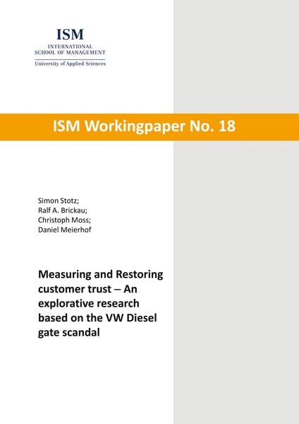 Produktbild: Measuring and Restoring customer trust