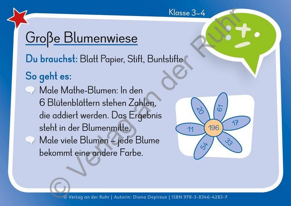 Produktbild: Eine Kartei f&uuml;r den Matheunterricht &ndash; Klasse 3/4