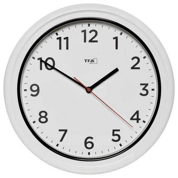 Produktbild: TFA Dostmann 60.3078.02 Quarz Outdooruhr 33mm x 52mm Wei&szlig; spritzwassergesch&uuml;tzt