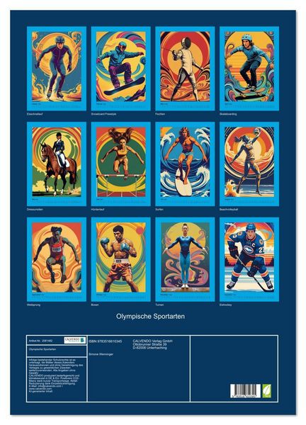 Produktbild: Olympische Sportarten (Wandkalender 2026 DIN A2 hoch), CALVENDO Monatskalender