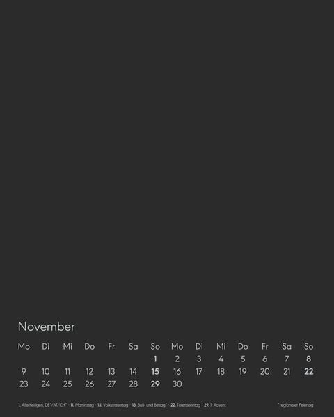 Produktbild: Kreativ-Kalender Tischaufsteller hoch schwarz 2026 - 16 x 20 - Foto, Malen, Basteln A4 - datiert - Kreativkalender - Foto-Kalender - Alpha Edition