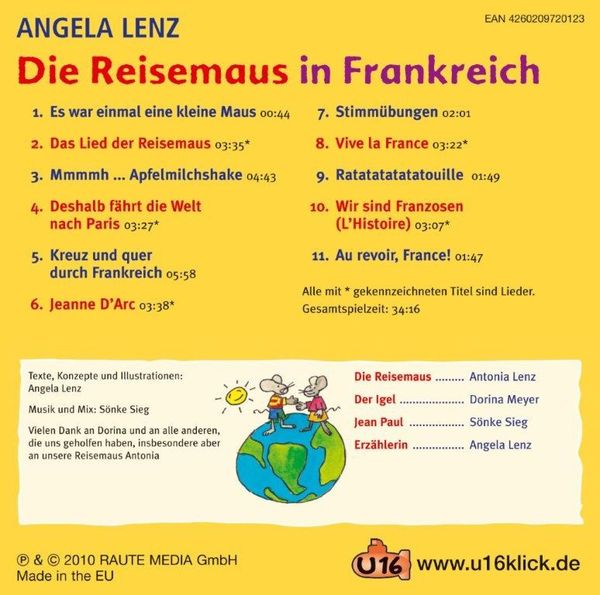 Produktbild: Die Reisemaus in Frankreich