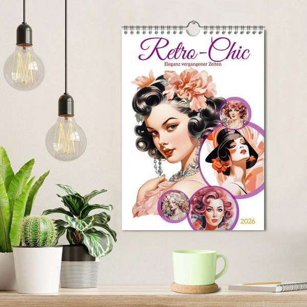 Produktbild: Retro Chic (Wandkalender 2026 DIN A4 hoch), CALVENDO Monatskalender