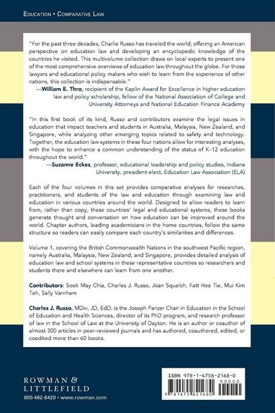 Produktbild: Handbook of Comparative Education Law