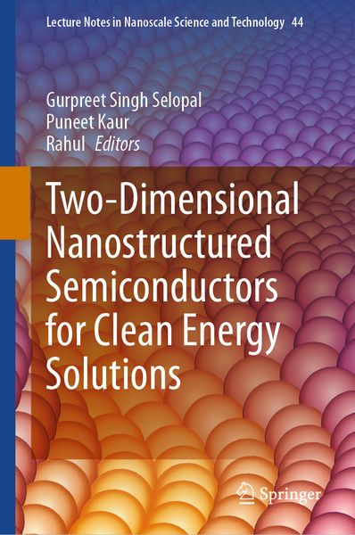 Produktbild: Two-Dimensional Nanostructured Semiconductors for Clean Energy Solutions