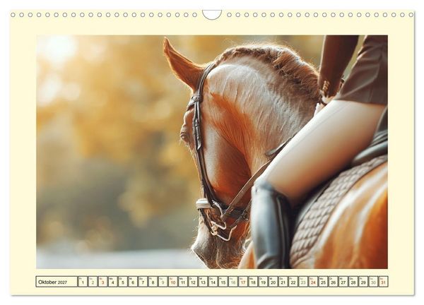 Produktbild: Pferdesport Impressionen. Eleganz, Kraft und Vertrauen (Wandkalender 2027 DIN A3 quer), CALVENDO Monatskalender