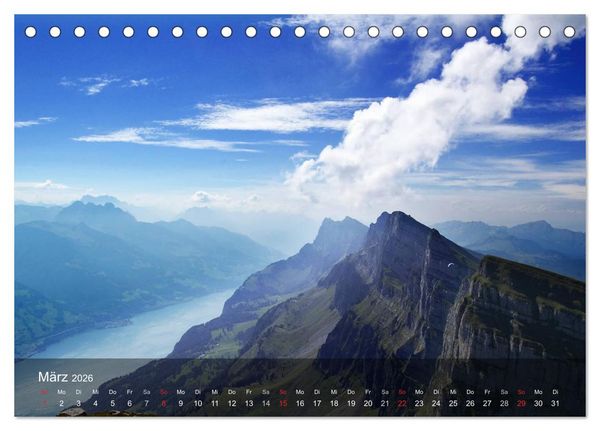 Produktbild: Traumhafte Bergwelten (Tischkalender 2026 DIN A5 quer), CALVENDO Monatskalender
