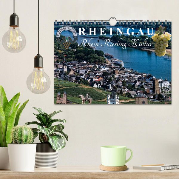 Produktbild: Rheingau - Rhein Riesling Kultur (Wandkalender 2026 DIN A4 quer), CALVENDO Monatskalender
