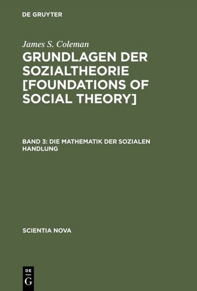 Produktbild: Die Mathematik der sozialen Handlung