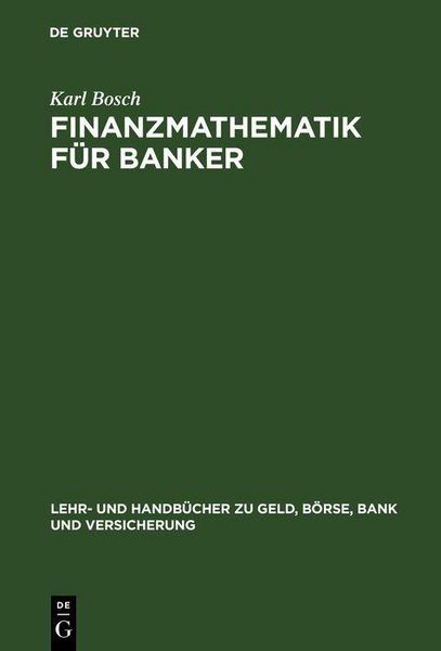 Produktbild: Finanzmathematik f&uuml;r Banker