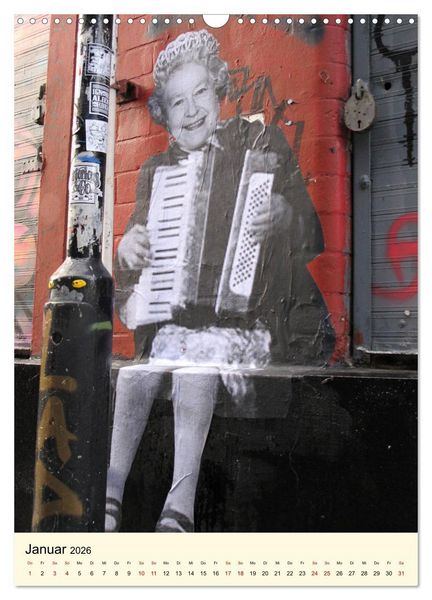 Produktbild: StreetArt London (Wandkalender 2026 DIN A3 hoch), CALVENDO Monatskalender