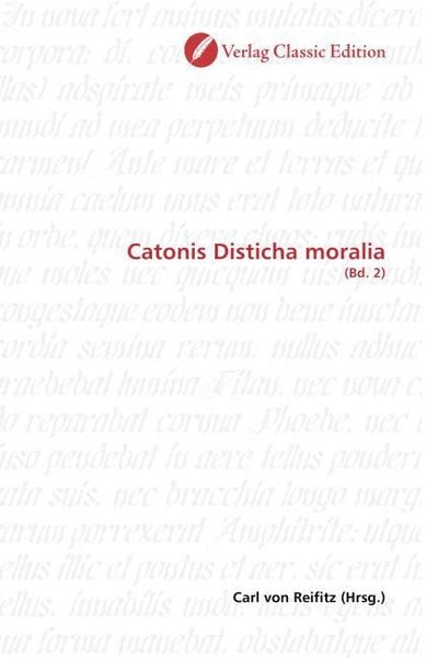 Produktbild: Catonis Disticha moralia