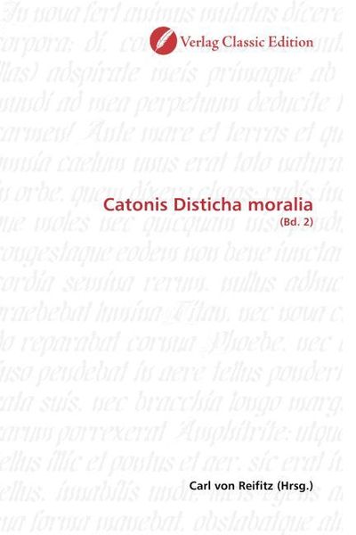 Produktbild: Catonis Disticha moralia