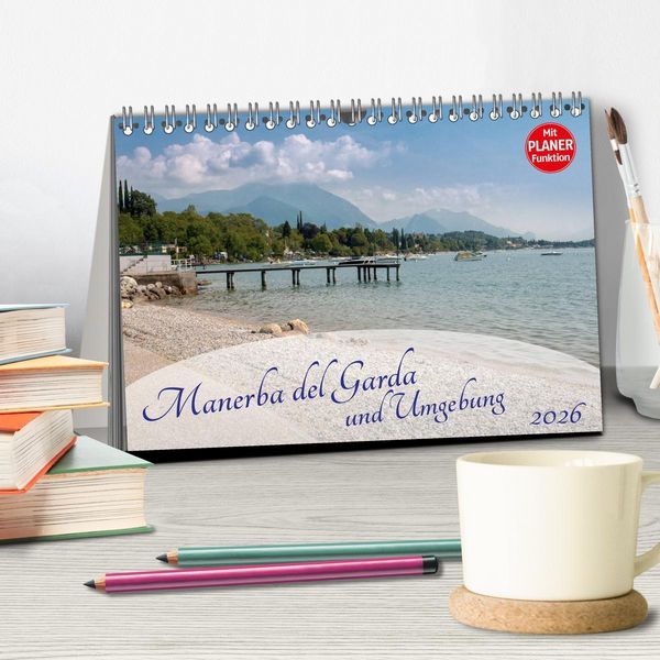 Produktbild: Gardasee - Manerba del Garda (Tischkalender 2026 DIN A5 quer), CALVENDO Monatskalender