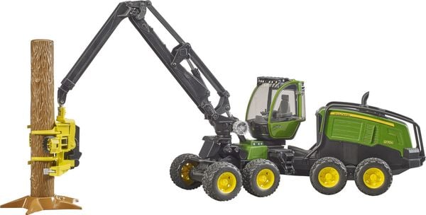 Produktbild: bruder 02135 John Deere 1270G Harvester mit Baumstamm