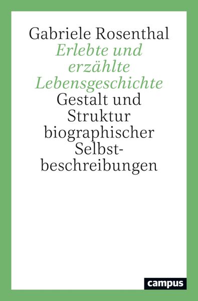 Produktbild: Erlebte und erz&auml;hlte Lebensgeschichte
