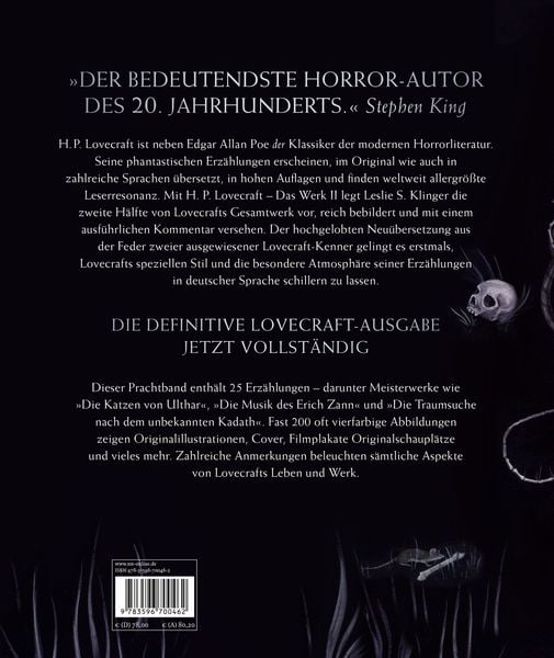 Produktbild: H. P. Lovecraft. Das Werk II