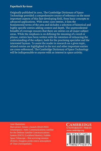 Produktbild: The Cambridge Dictionary of Space Technology