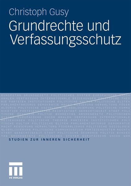 Produktbild: Grundrechte und Verfassungsschutz